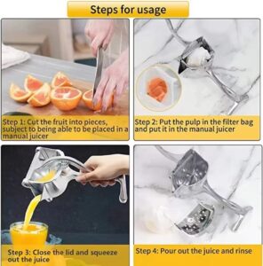 BBA250 Manual Citrus Juicer – Aluminum Alloy Lemon & Orange Squeezer