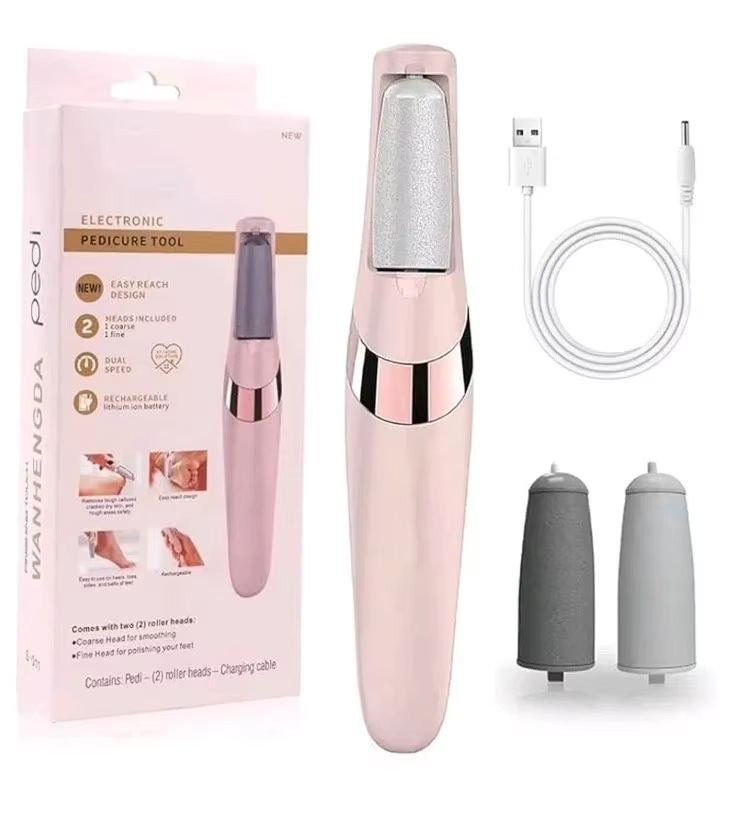 Electric Callus Remover – Pedicure Foot Scrubber Kit for Dry & Cracked Feet