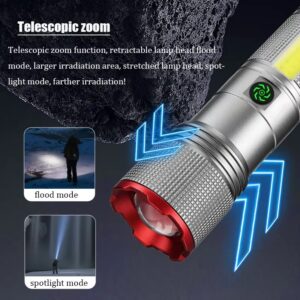HL-236 UV Flashlight – Aluminum Alloy High Power Torch with Side COB Light