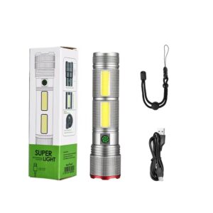 HL-236 UV Flashlight – Aluminum Alloy High Power Torch with Side COB Light
