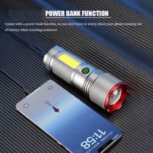 HL-236 UV Flashlight – Aluminum Alloy High Power Torch with Side COB Light