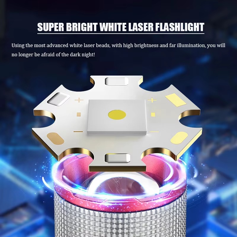 HL-236 UV Flashlight – Aluminum Alloy High Power Torch with Side COB Light