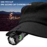 Mini 3 LED Torch Light – SST20 Rechargeable Waterproof Flashlight with Magnet (18350 Battery)