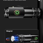 Mini 3 LED Torch Light – SST20 Rechargeable Waterproof Flashlight with Magnet (18350 Battery)