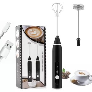 Mini Electric Milk Frother – 3-Speed Handheld Coffee Whisk USB & Battery Powered