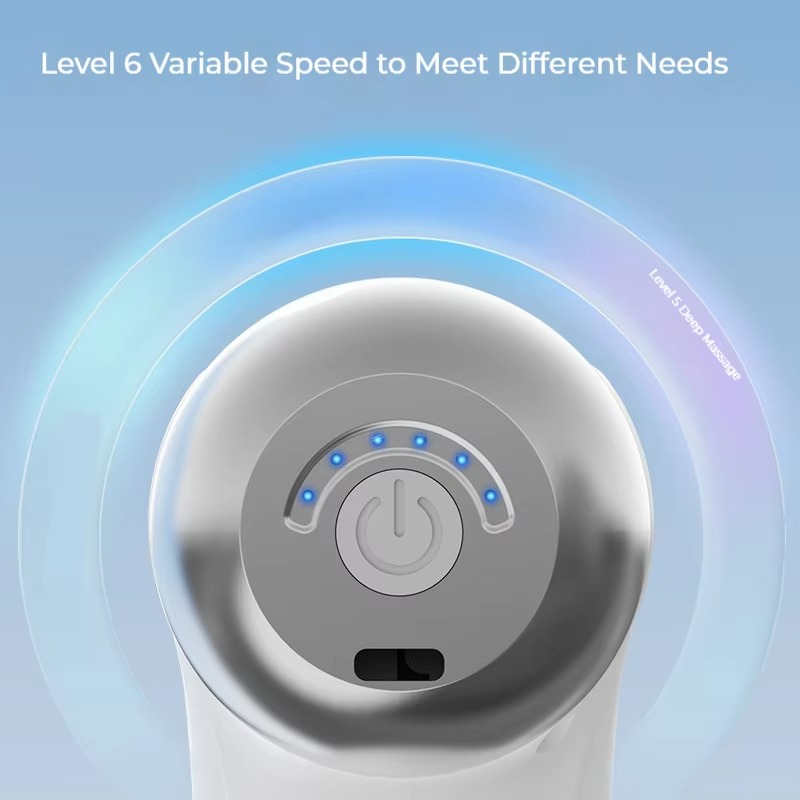 Mini Percussion Massage Gun – HeatedCold Therapy with 9 Massage Heads, 6-Speed Brushless Motor