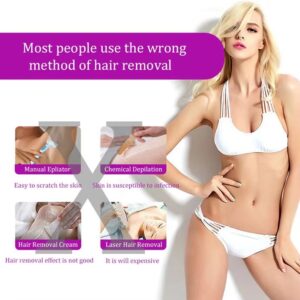 Portable Rechargeable Epilator – Painless Laser Hair Removal Device for Women