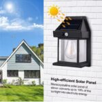 Solar Motion Sensor LED Garden Light – IP65 Waterproof Outdoor Wall Light