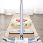 X-Type Microfiber Flat Mop – Extendable Stainless Steel Pole for Dry & Wet Cleaning