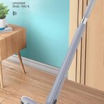 X-Type Microfiber Flat Mop – Extendable Stainless Steel Pole for Dry & Wet Cleaning