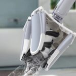 X-Type Microfiber Flat Mop – Extendable Stainless Steel Pole for Dry & Wet Cleaning