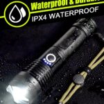 XHP50 LED Torch Light – 100000 Lumens Super Bright Tactical Rechargeable Flashlight
